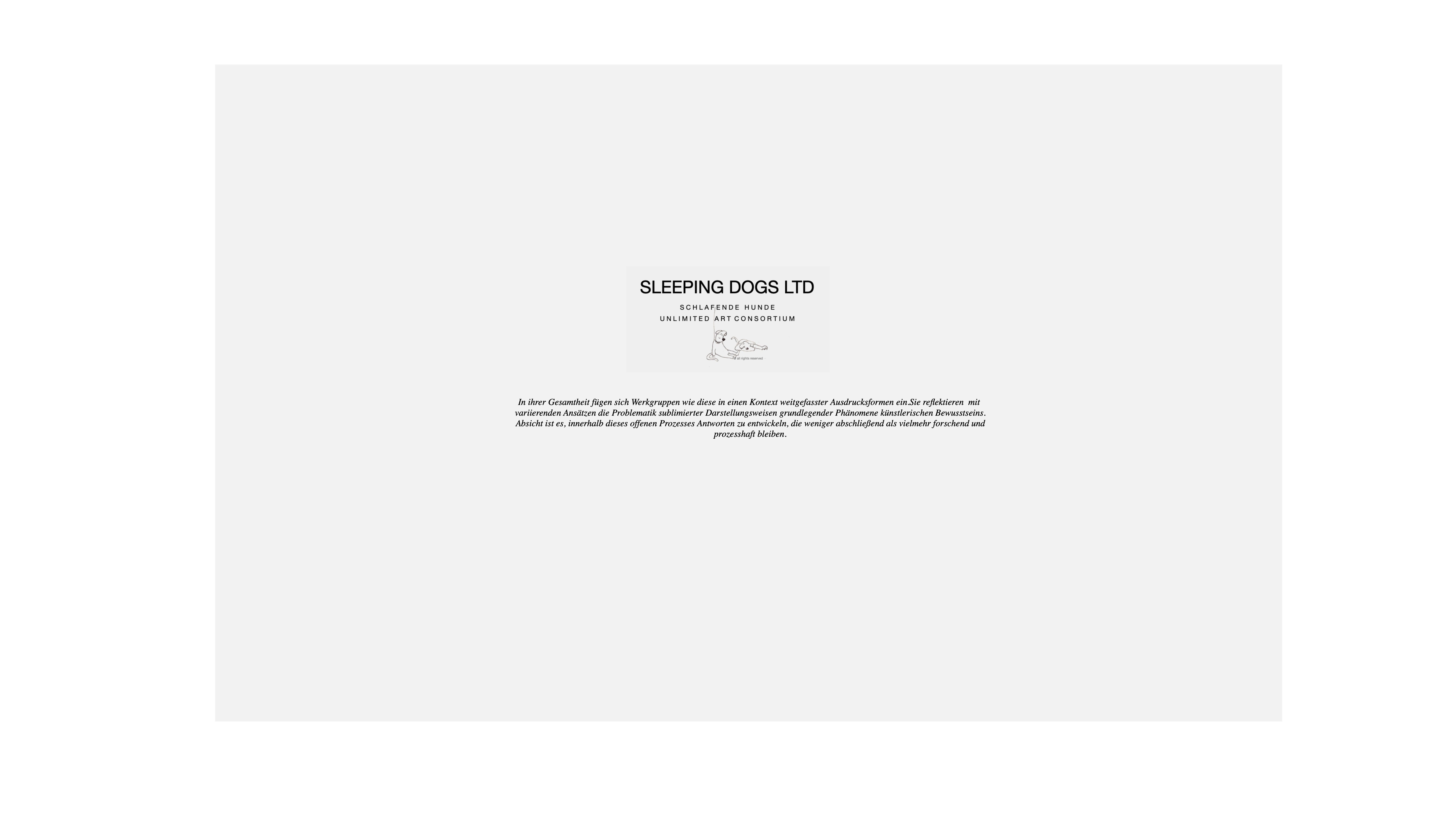 Heiner H. Hoier / FLOOR / Hoier.works / SLEEPING DOGS UNLIMITED ART PLATEAUS